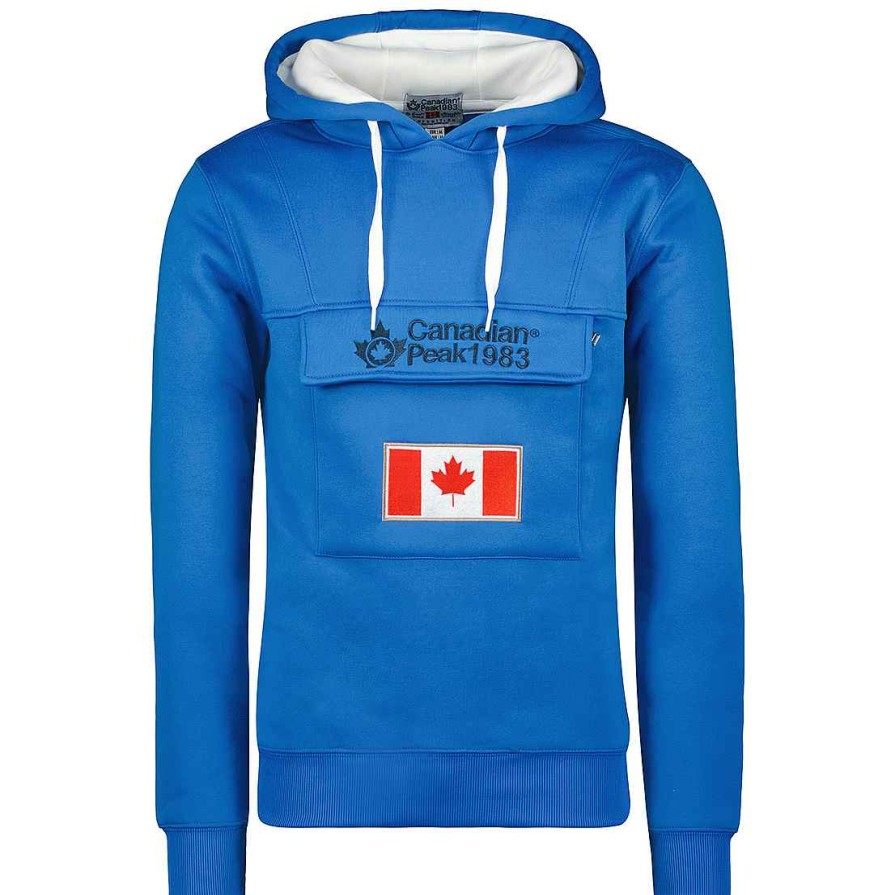 Man Canadian Peak Sweat | Gadreak Blue-White Rm Men 054