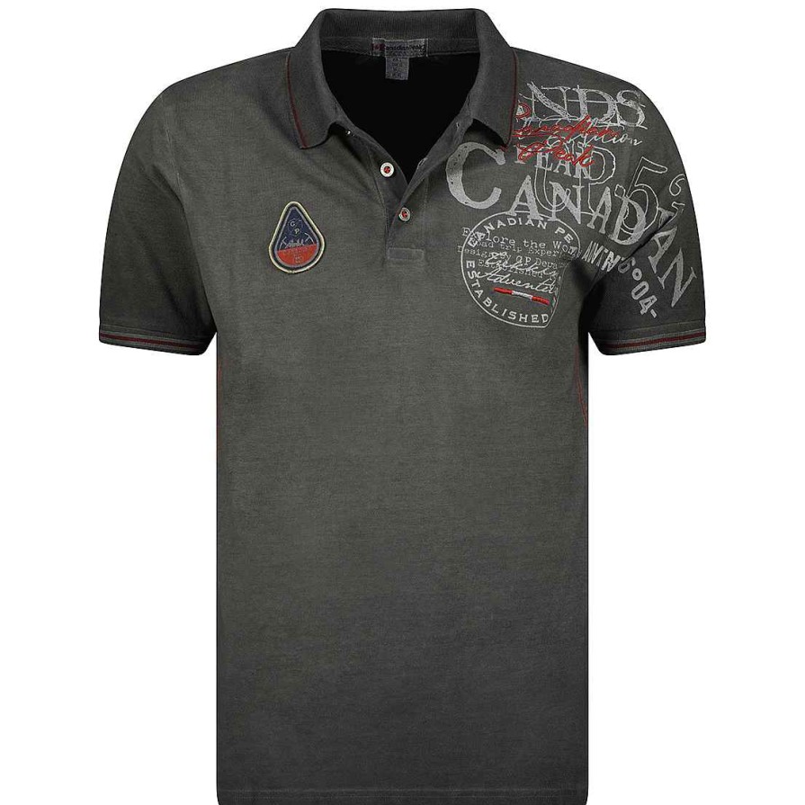 Man Canadian Peak Polo | Kadventureak Black Rm Men 419