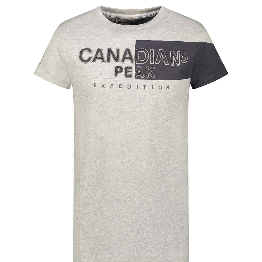 Man Canadian Peak T-Shirt | Jermaineak Bgrey Rm Men 235