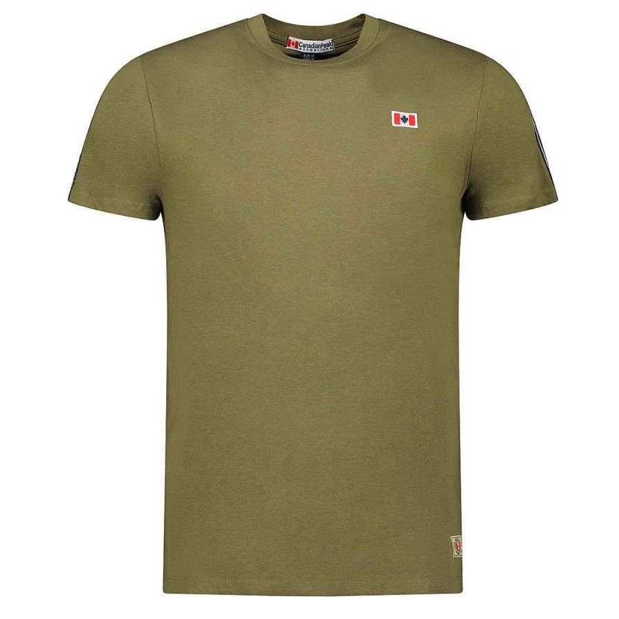 Man Canadian Peak T-Shirt | Javengeak Khaki Rm Men 249