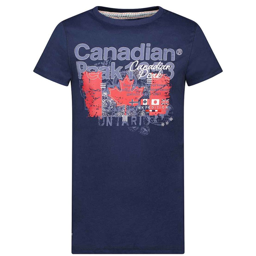 Man Canadian Peak T-Shirt | Jetchupeak Navy Rm Men 235