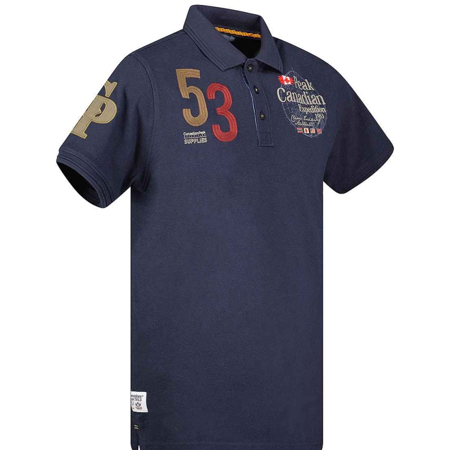 Man Canadian Peak Polo | Kelaneak Navy Rm Men 419