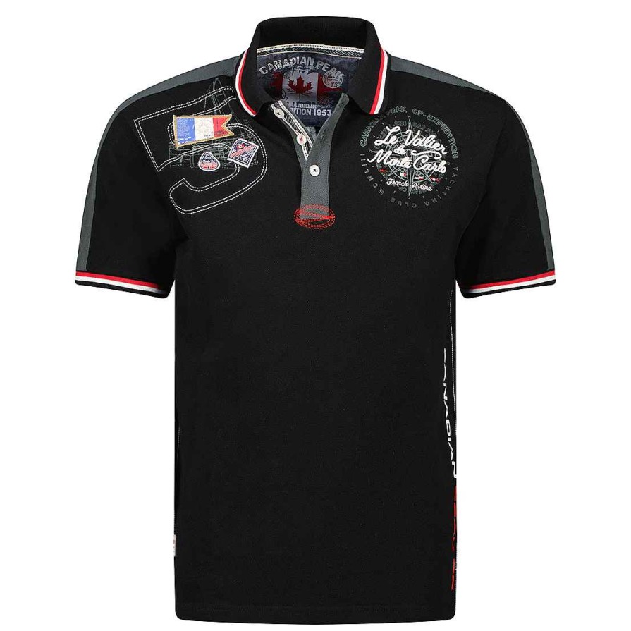 Man Canadian Peak Polo | Kalvineak Black Rm Men 254