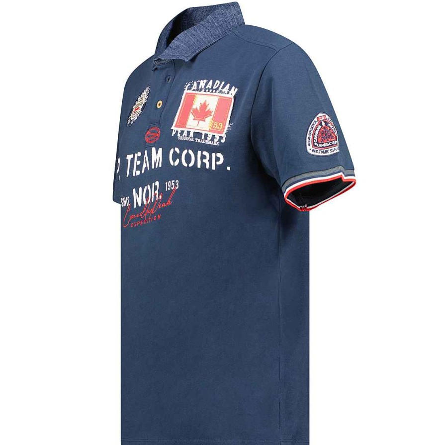 Man Canadian Peak Polo | Kopteak Navy Rm Men 249