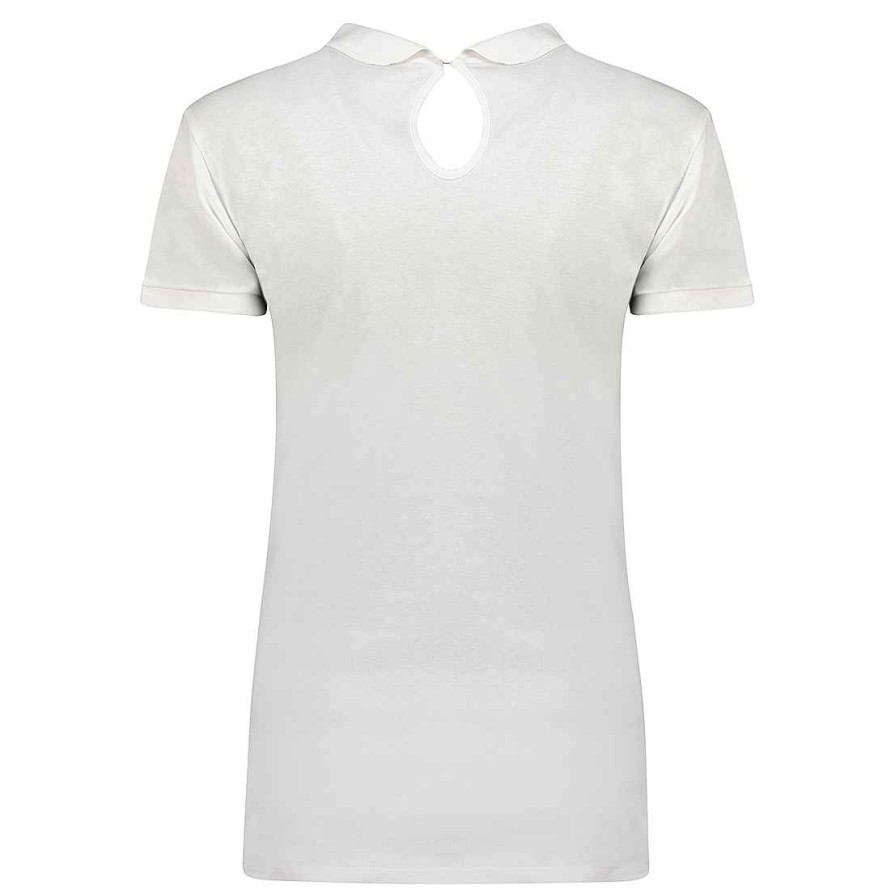 Women Canadian Peak Polo | Koctaileak White Rm Lady 419