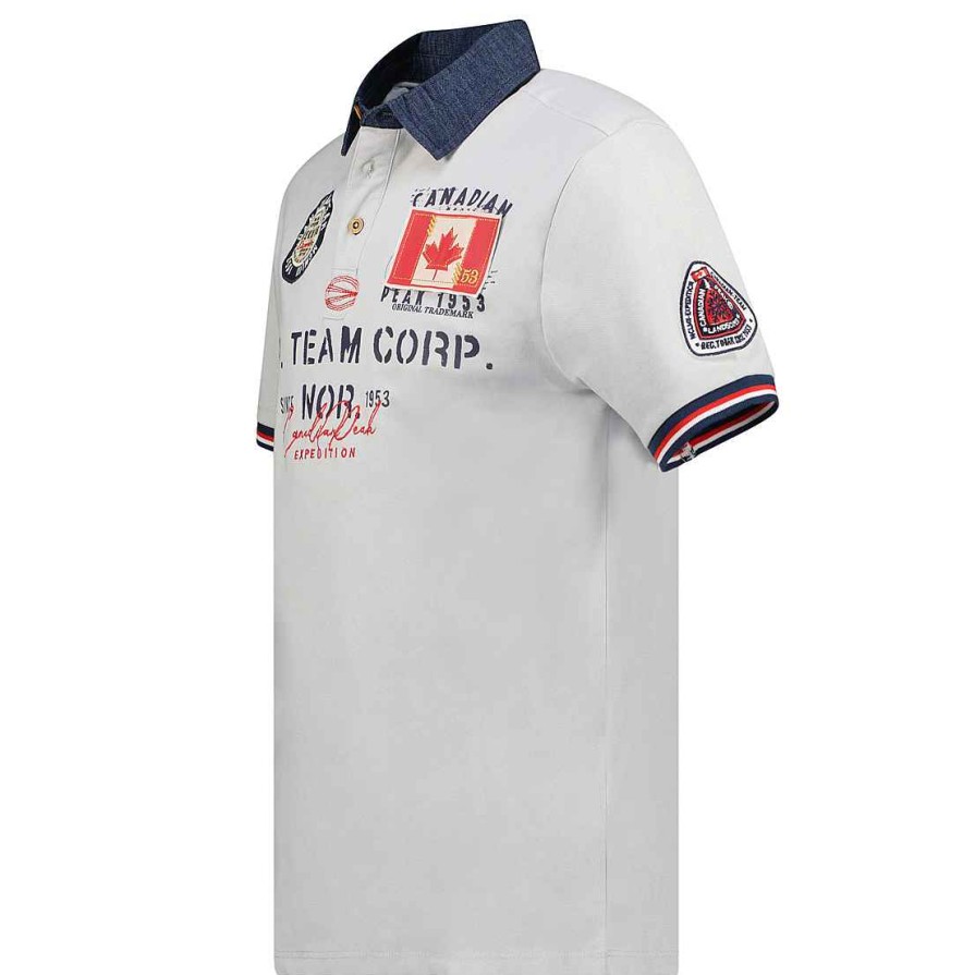 Man Canadian Peak Polo | Kopteak Lgrey Rm Men 249