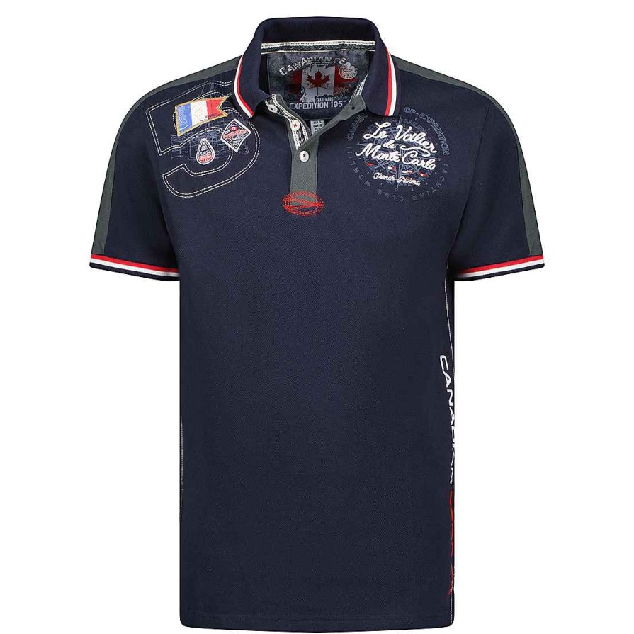 Man Canadian Peak Polo | Kalvineak Navy Rm Men 254