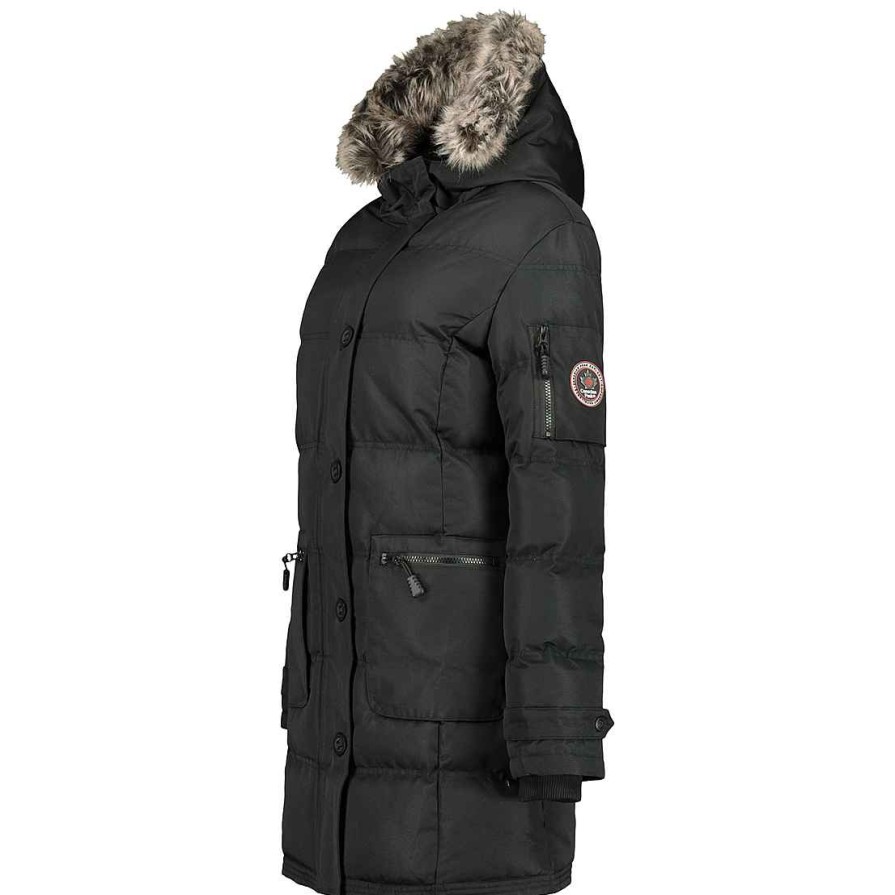 Girl Canadian Peak Parka | Axelus Black Girl 070