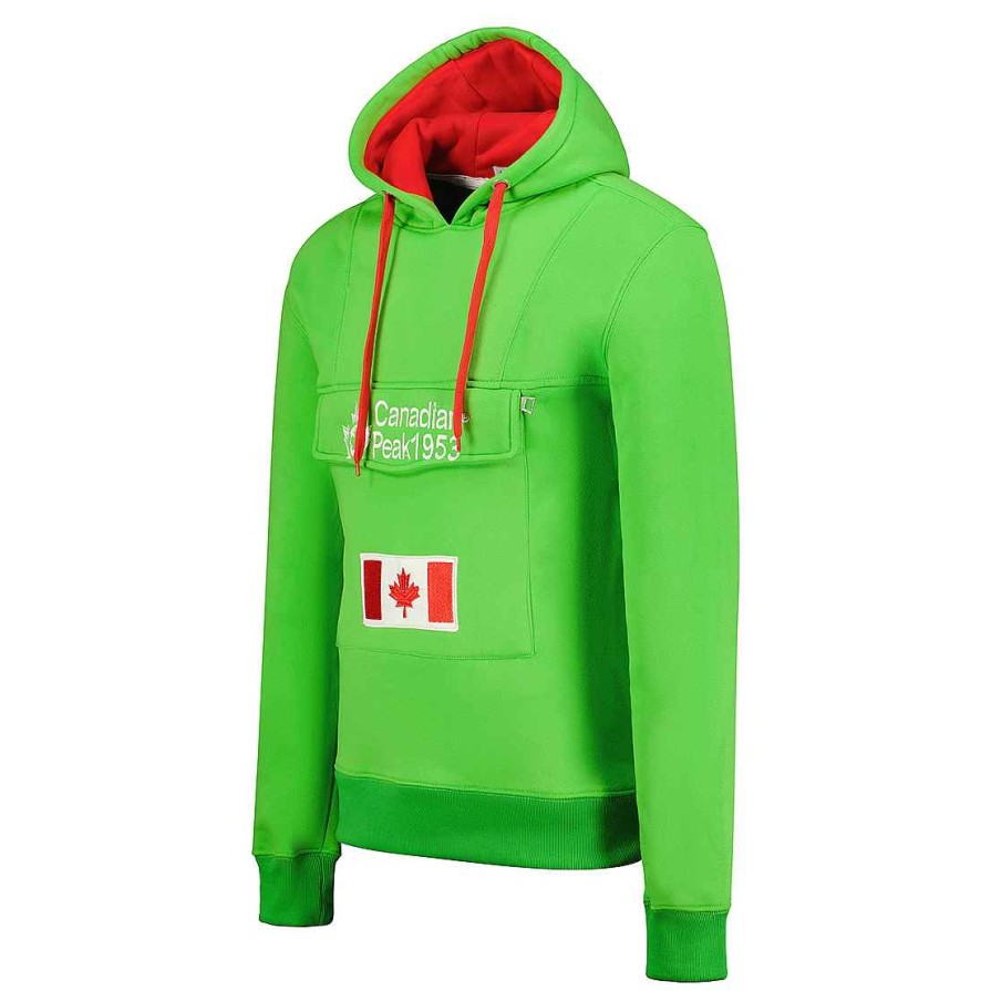 Boy Canadian Peak Sweat | Gadreak Green-Red Boy 054