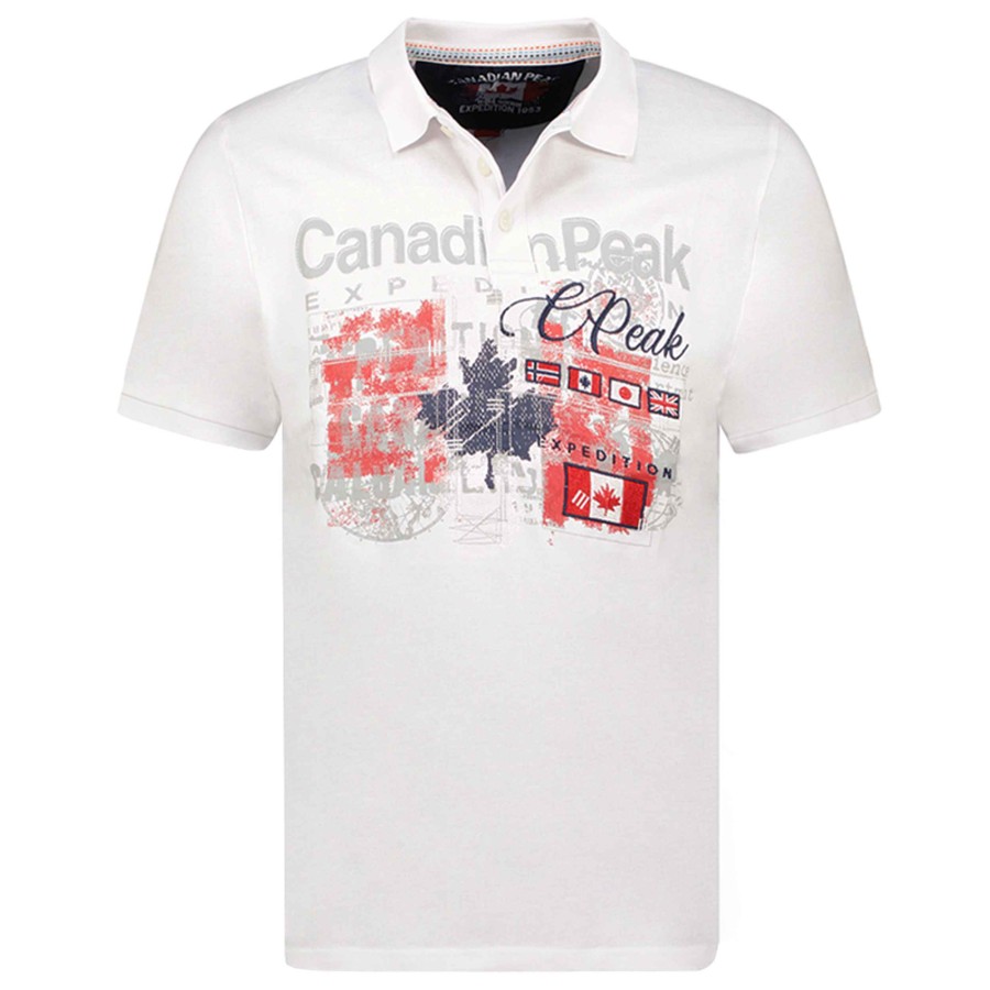 Man Canadian Peak Polo | Ketchupeak White Rm Men 235