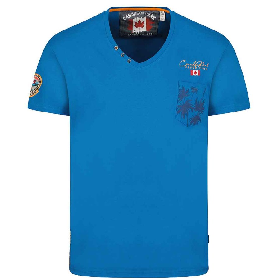 Man Canadian Peak T-Shirt | Jibeak Blue Rm Men 207