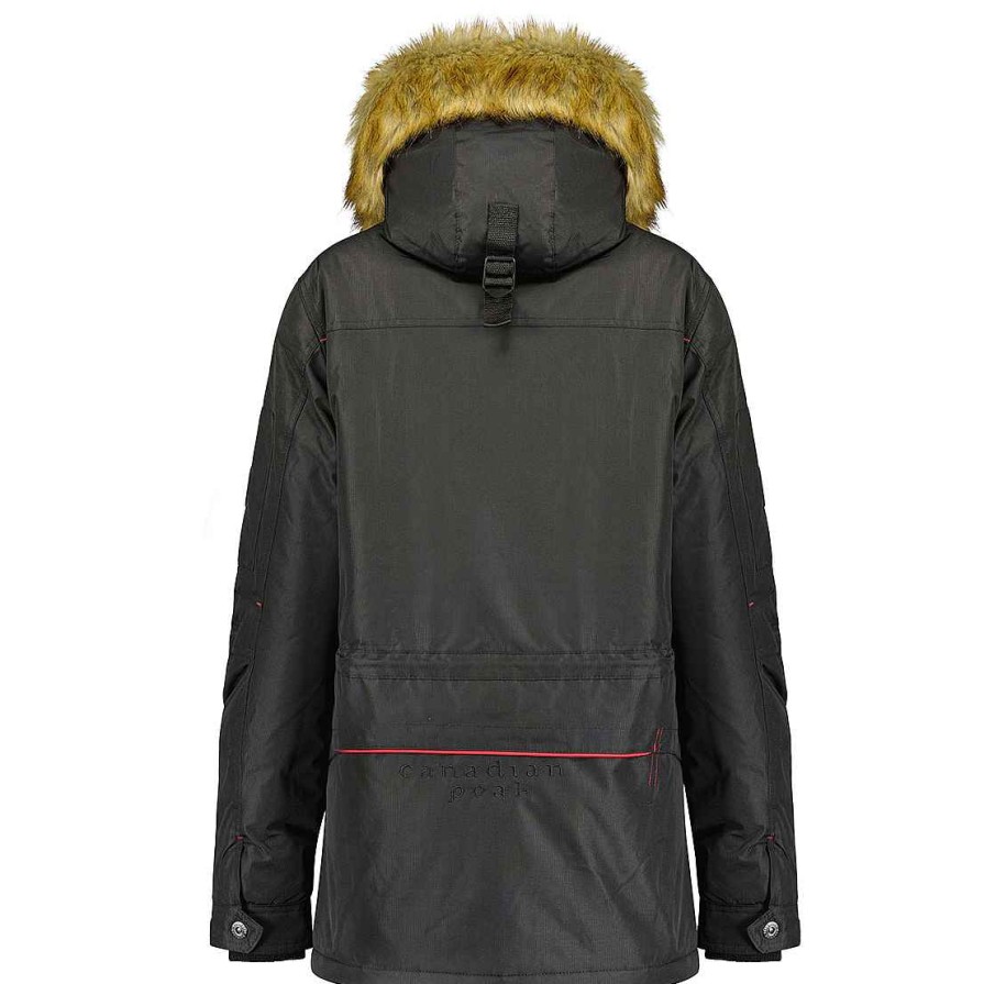 Women Canadian Peak Parka | Acheak Rm Black Lady 054