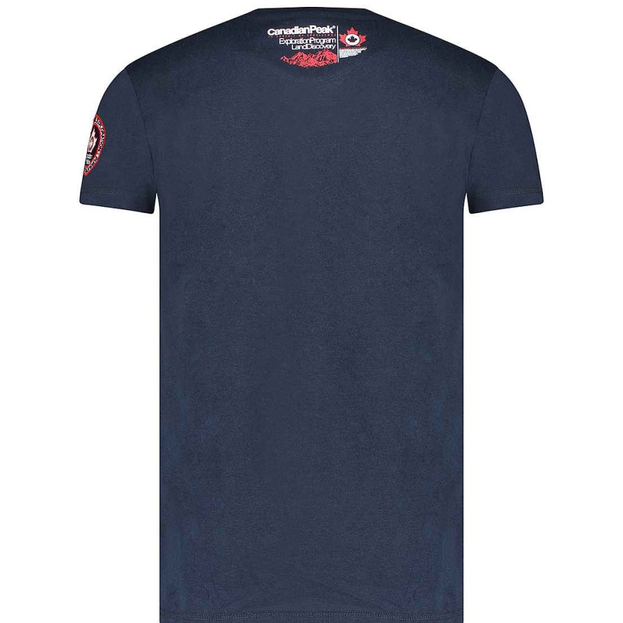 Man Canadian Peak T-Shirt | Jommando Ss Bs Cp Navy Men 100