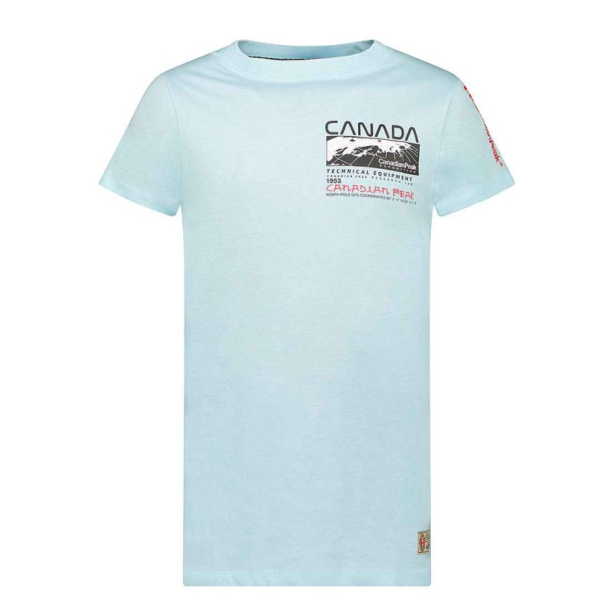 Man Canadian Peak T-Shirt | Jholmeak Sky Blue Rm Men 249