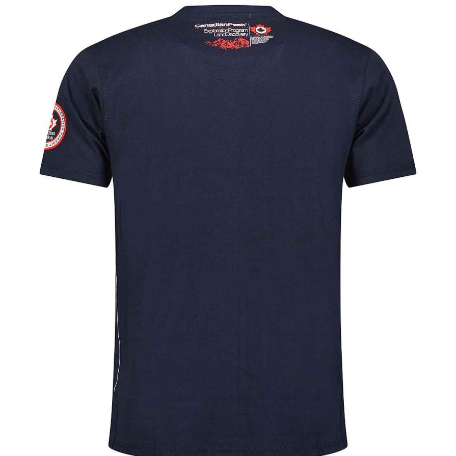 Man Canadian Peak T-Shirt | Jomando Navy Men Cp Rm Men 235