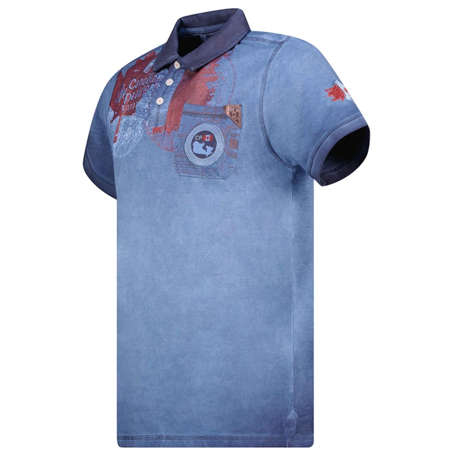 Man Canadian Peak Polo | Kameak Navy Men 235