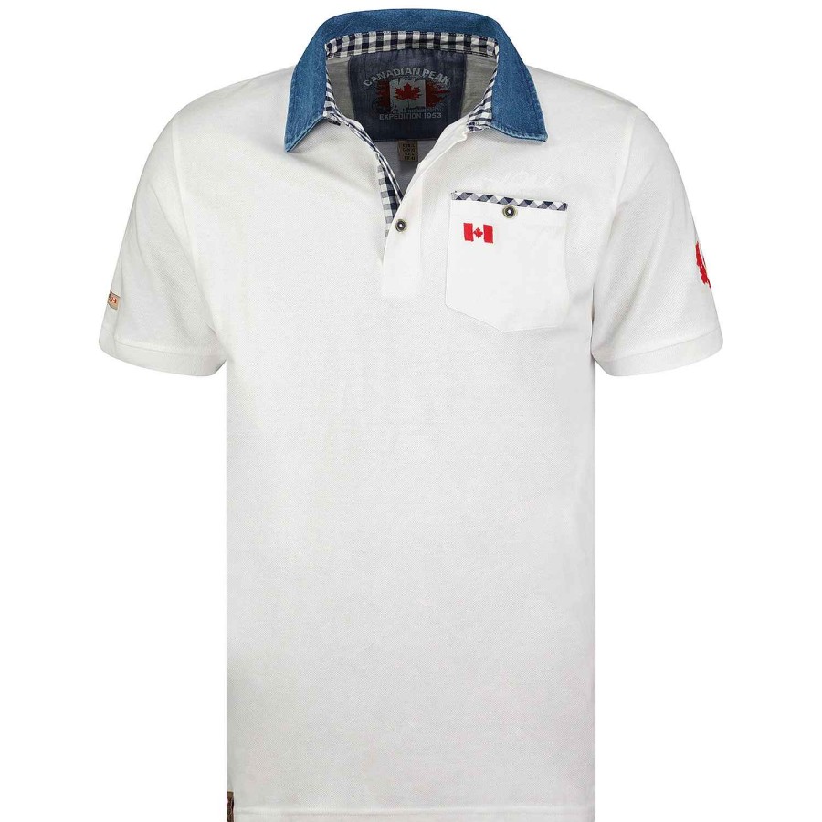 Man Canadian Peak Polo | Kerwineak White Rm Men 419