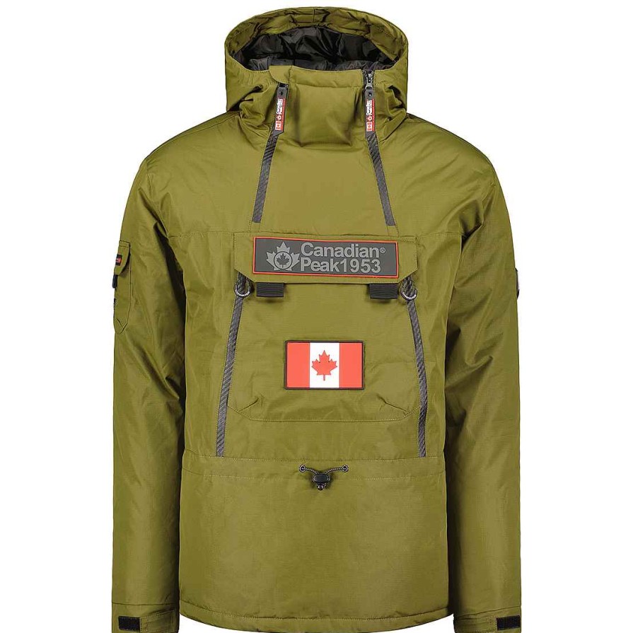 Man Canadian Peak Parka | Benyamineak Kaki Rm Men 054