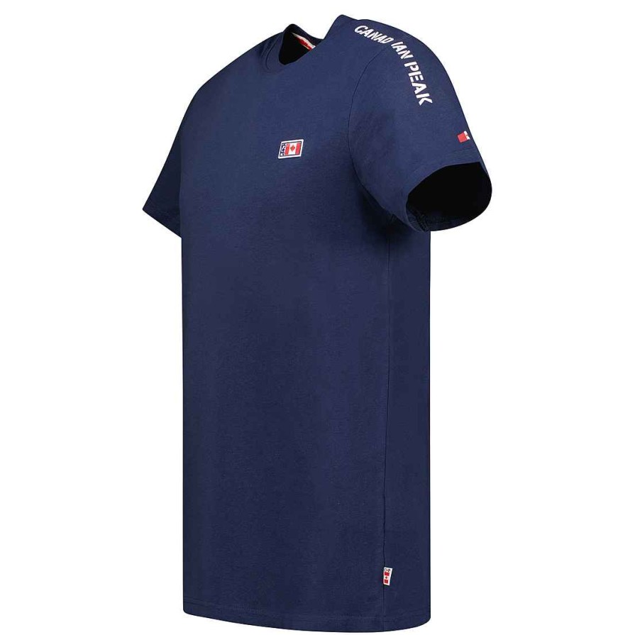 Man Canadian Peak T-Shirt | Jaredeak Navy Rm Men 235