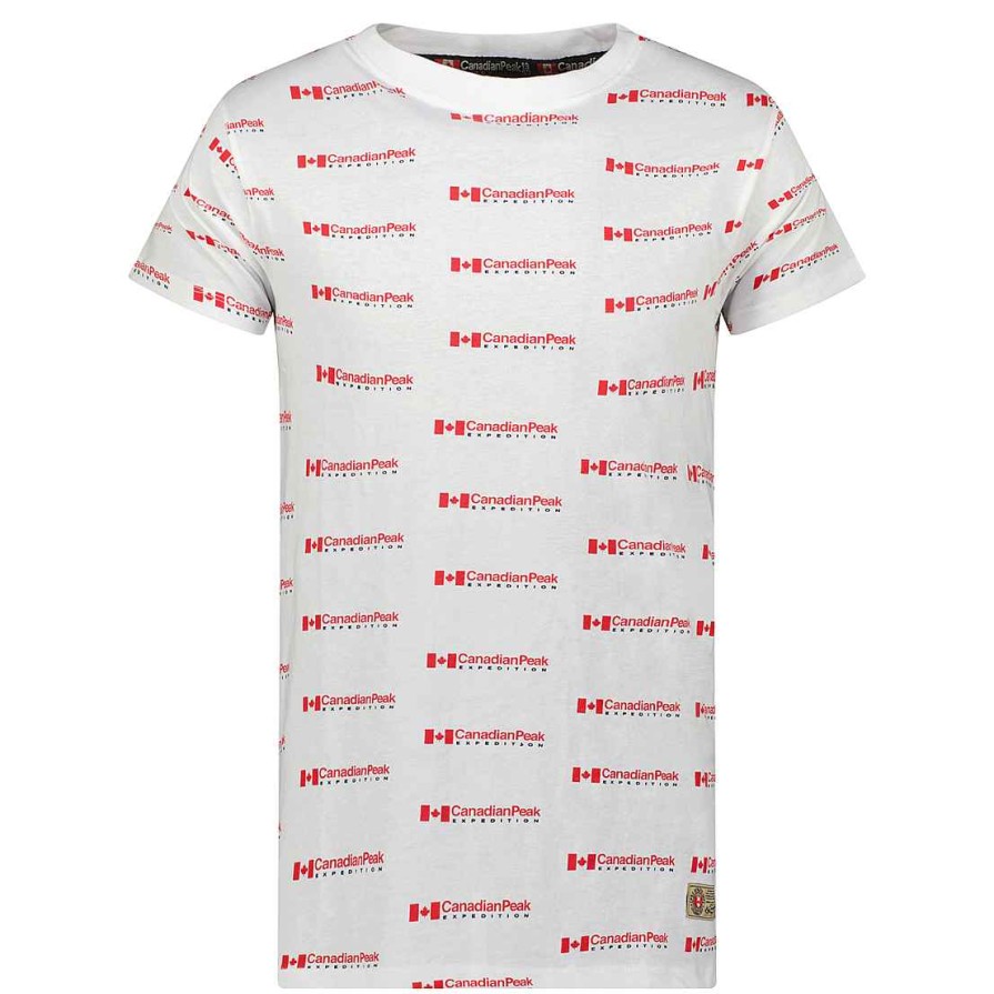 Man Canadian Peak T-Shirt | Jabarieak White Rm Men 249