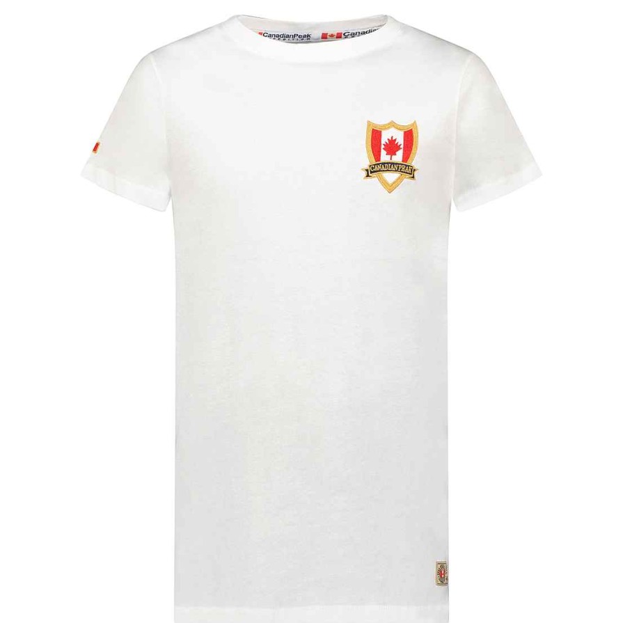 Man Canadian Peak T-Shirt | Jeganteak White Rm Men 249