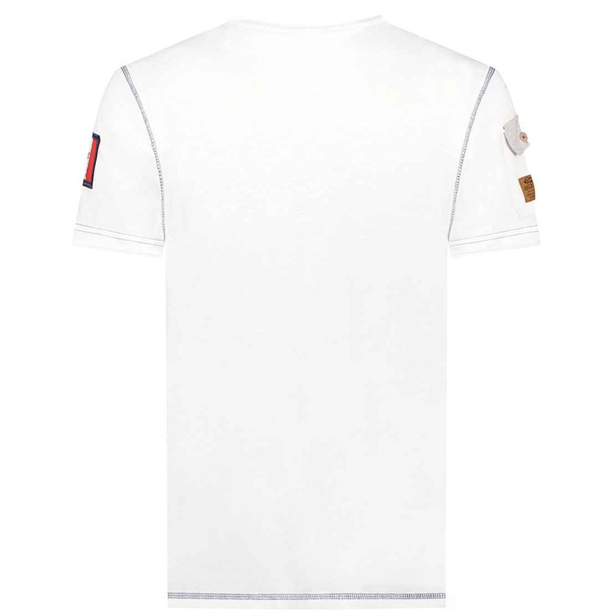 Man Canadian Peak T-Shirt | Jiseak White Rm Men 235