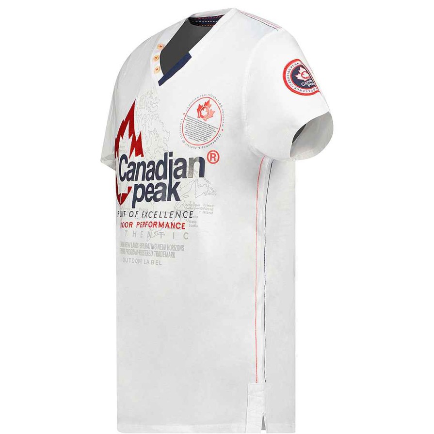 Man Canadian Peak T-Shirt | Jomando White Men Cp Rm Men 235