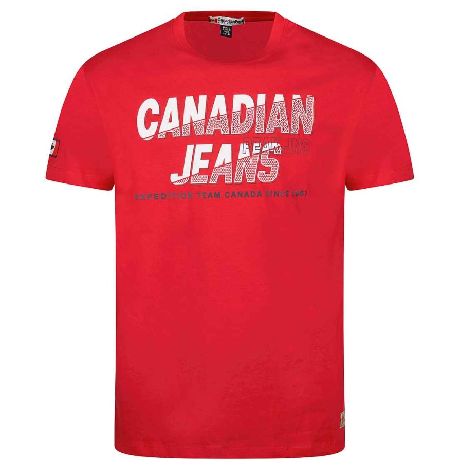 Man Canadian Peak T-Shirt | Jaspereak Red Rm Men 249