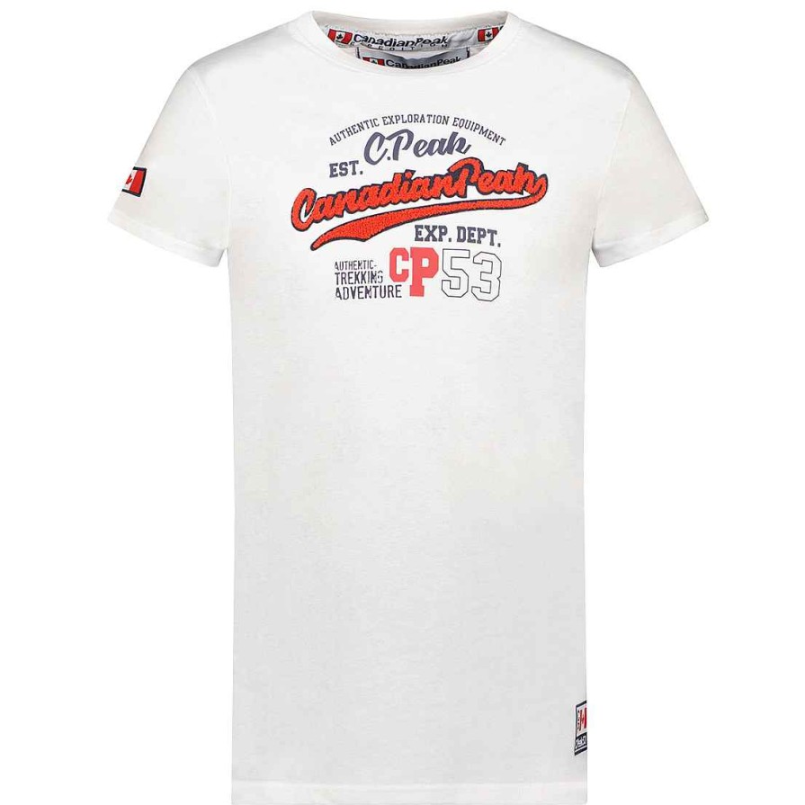 Man Canadian Peak T-Shirt | Jurbeak White Rm Men 235