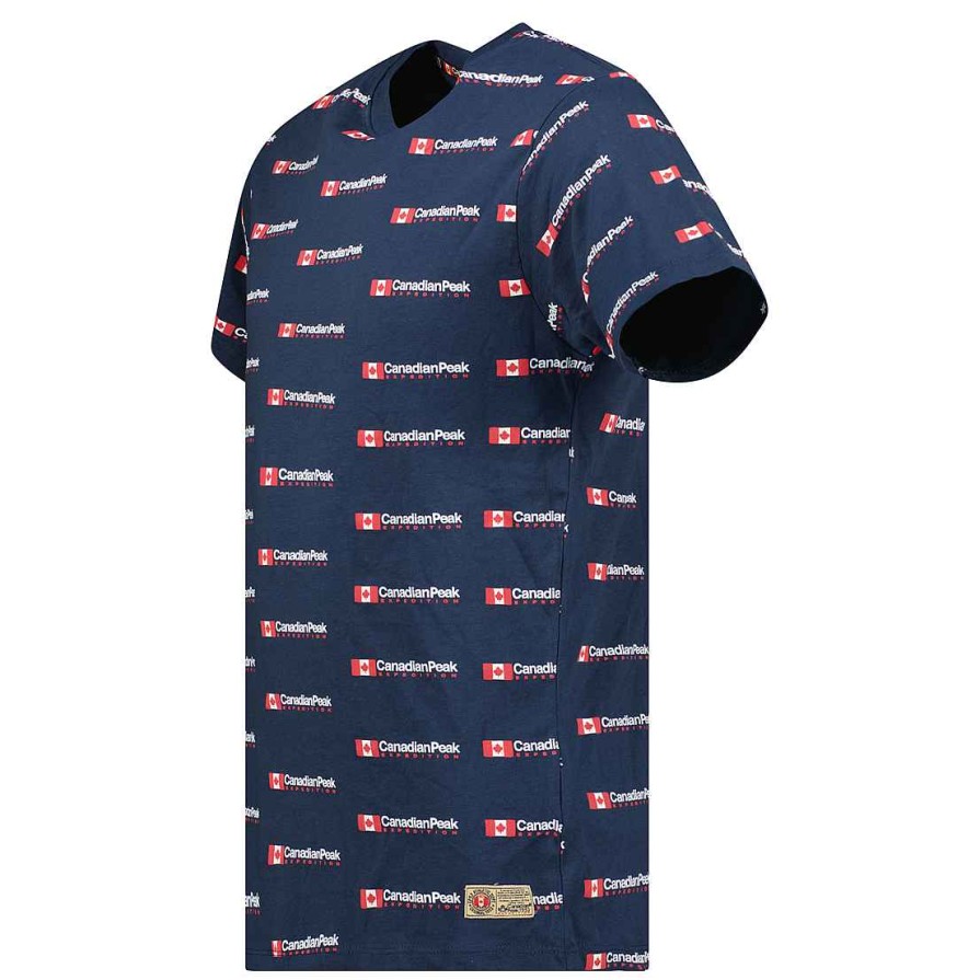 Man Canadian Peak T-Shirt | Jabarieak Navy Rm Men 249