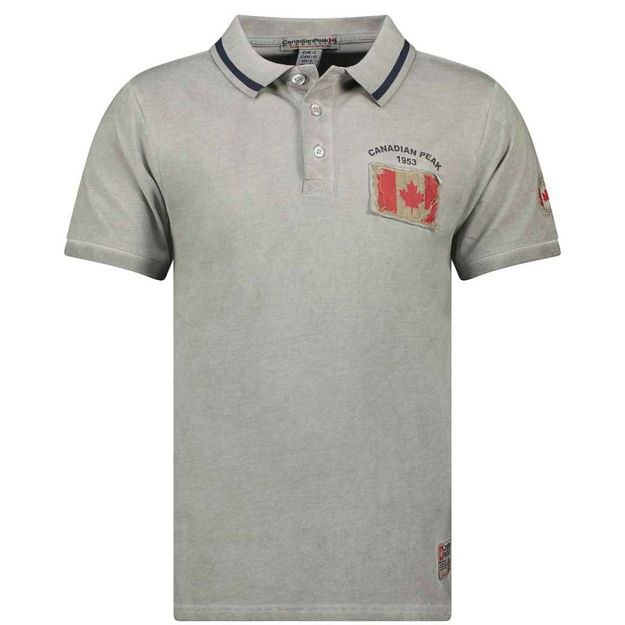 Man Canadian Peak Polo | Kotzeak Gray Rm Men 249