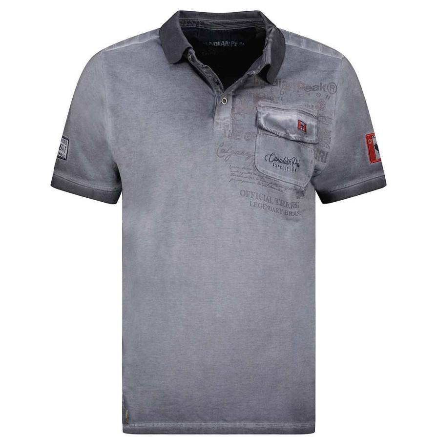 Man Canadian Peak Polo | Keoneak Dark Gray Rm Men 235