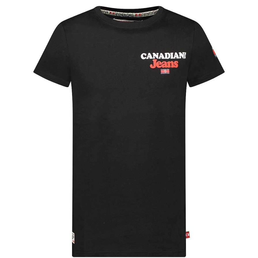 Man Canadian Peak T-Shirt | Joupeak Black Rm Men 235