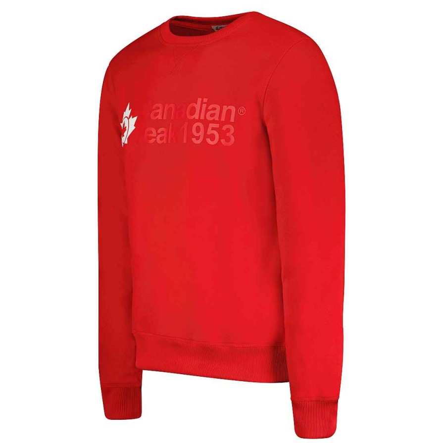 Man Canadian Peak Sweat | Ganteak Red Rm Men 054