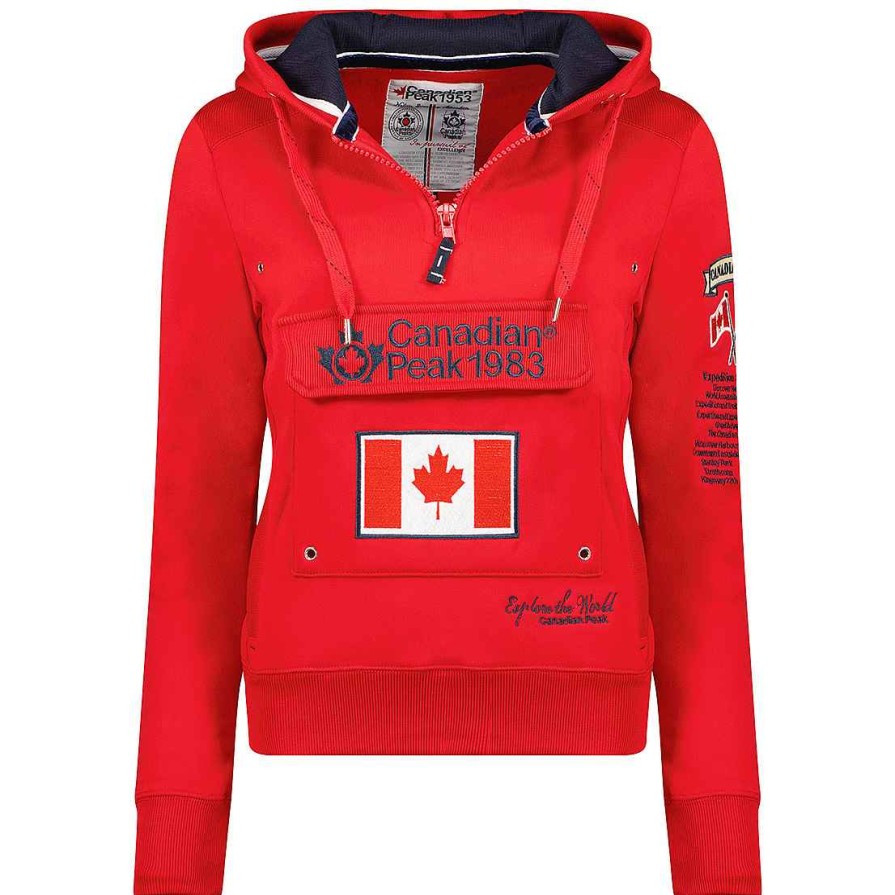 Women Canadian Peak Sweat | Gyrelle Red Cp Lady 054 Pop