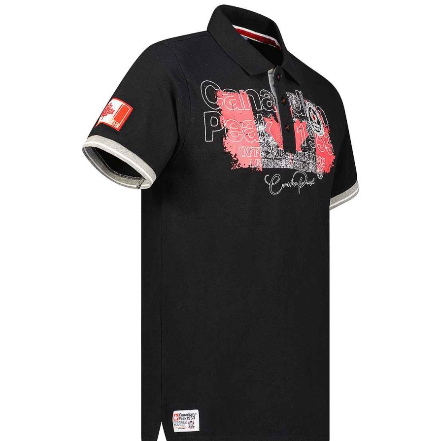 Man Canadian Peak Polo | Kutteak Black Rm Men 419