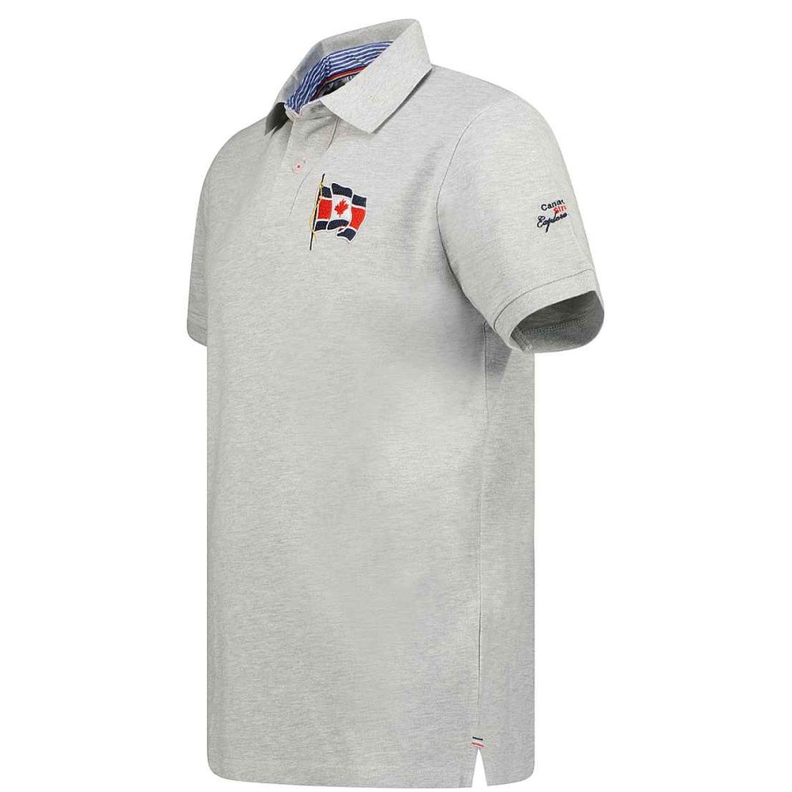 Man Canadian Peak Polo | Krooseak B.Grey Men 235