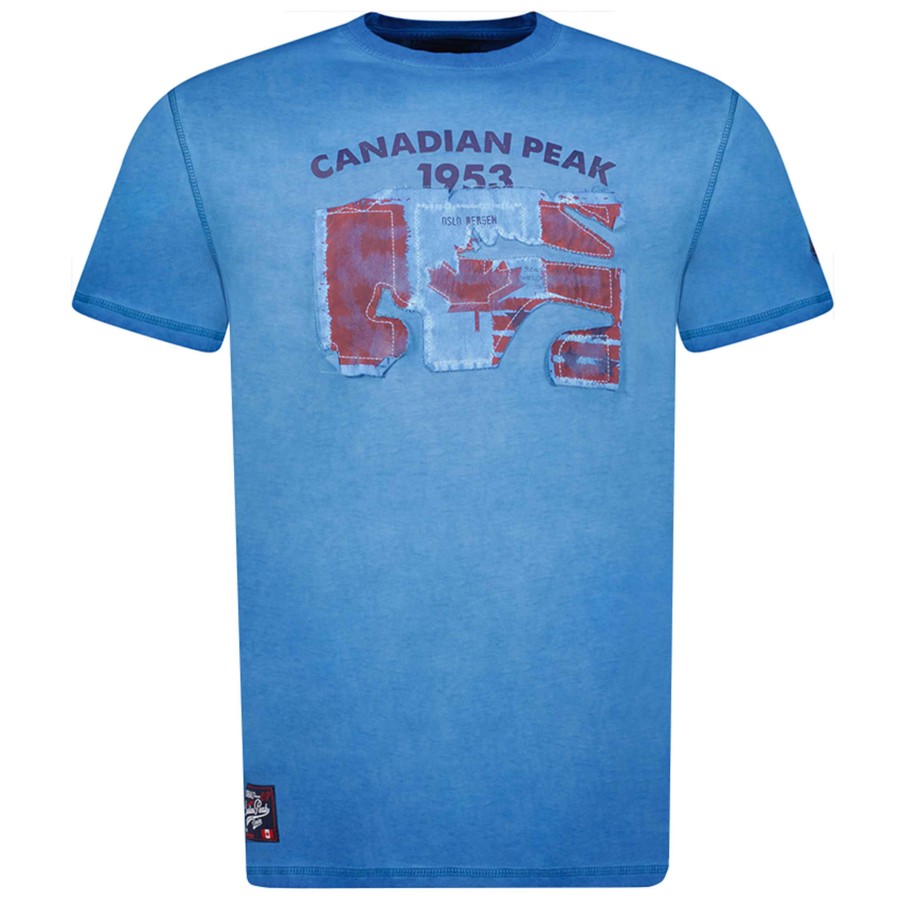 Man Canadian Peak T-Shirt | Jotzeak Light Blue Men 235