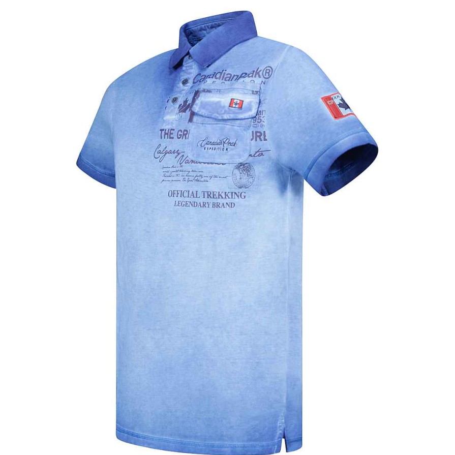 Man Canadian Peak Polo | Keoneak Blue Rm Men 235