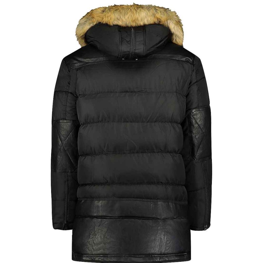 Man Canadian Peak Parka | Bustipeak Black Men 054 Rm Bs2