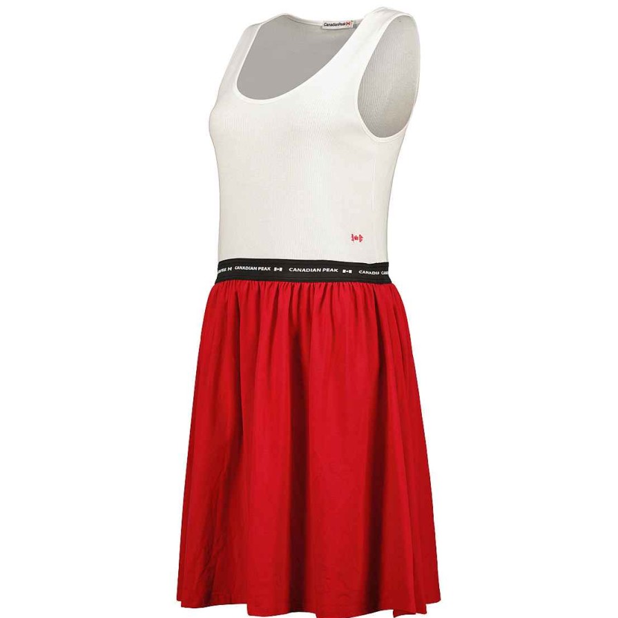 Women Canadian Peak Dress | Jodieak White-Red Rm Lady 254