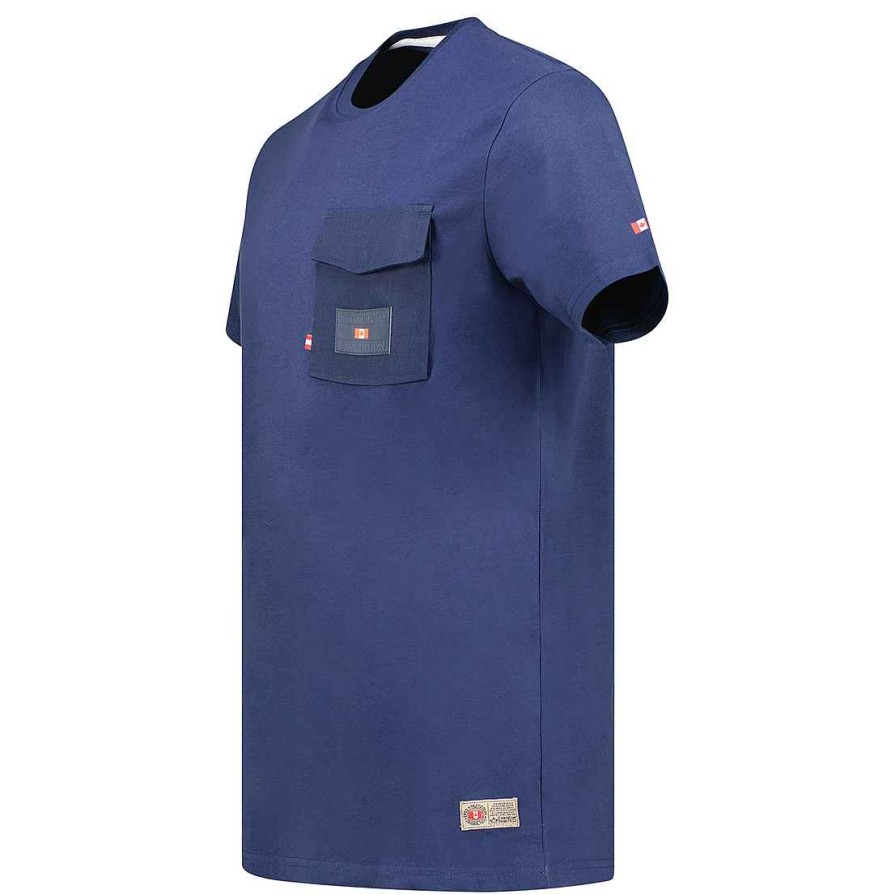 Man Canadian Peak T-Shirt | Josseak Navy Rm Men 235