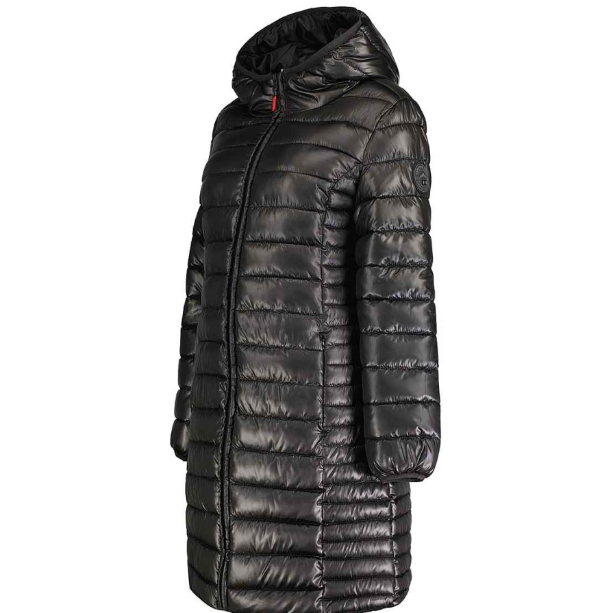 Girl Canadian Peak Jacket | Colombiana Long Hood Black Girl 096