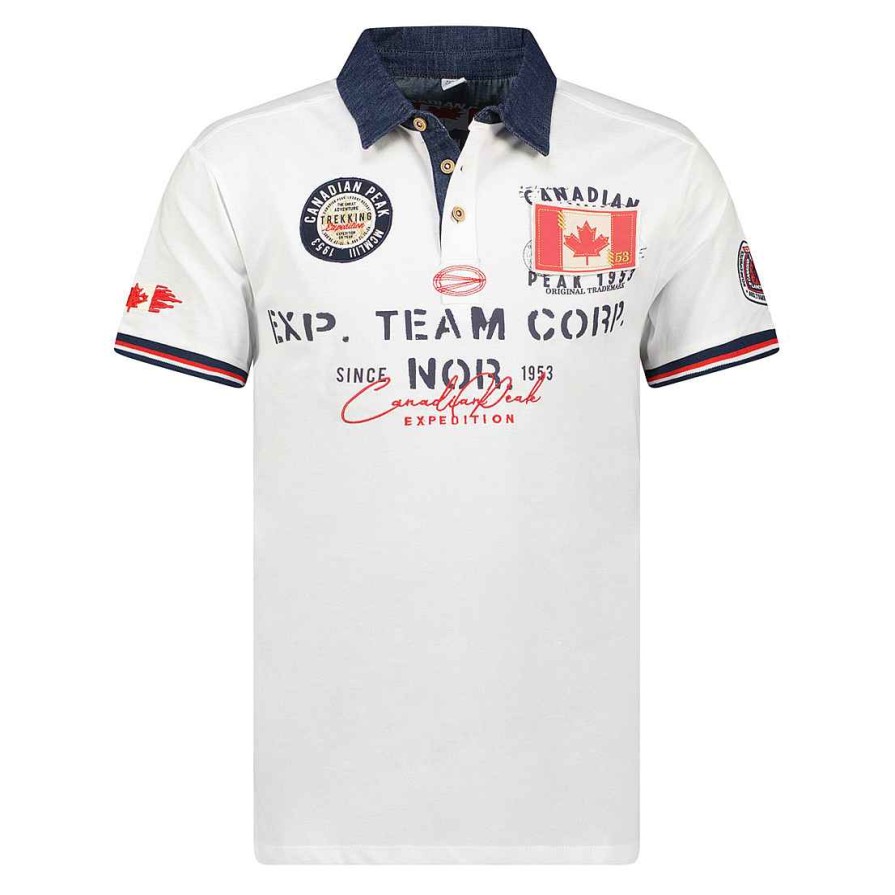 Man Canadian Peak Polo | Kopteak White Rm Men 249