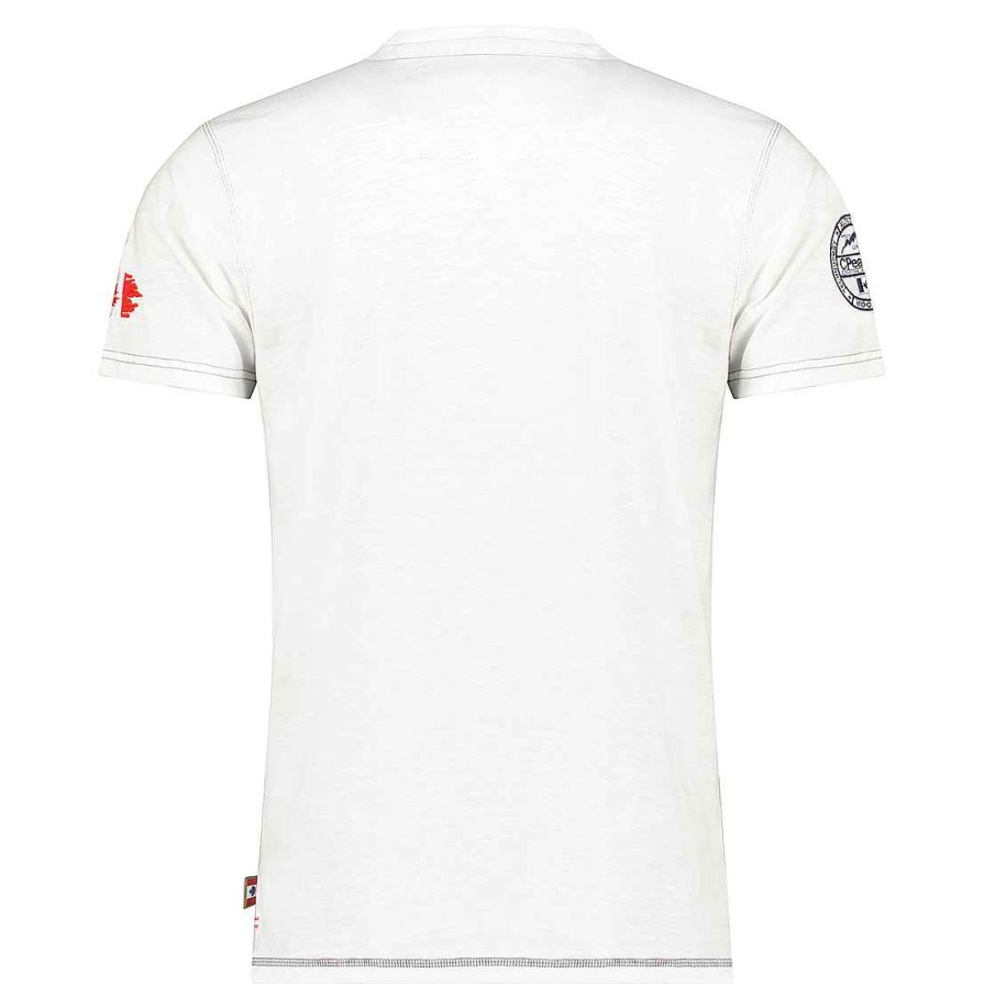 Man Canadian Peak T-Shirt | Joukeak White Rm Men 254