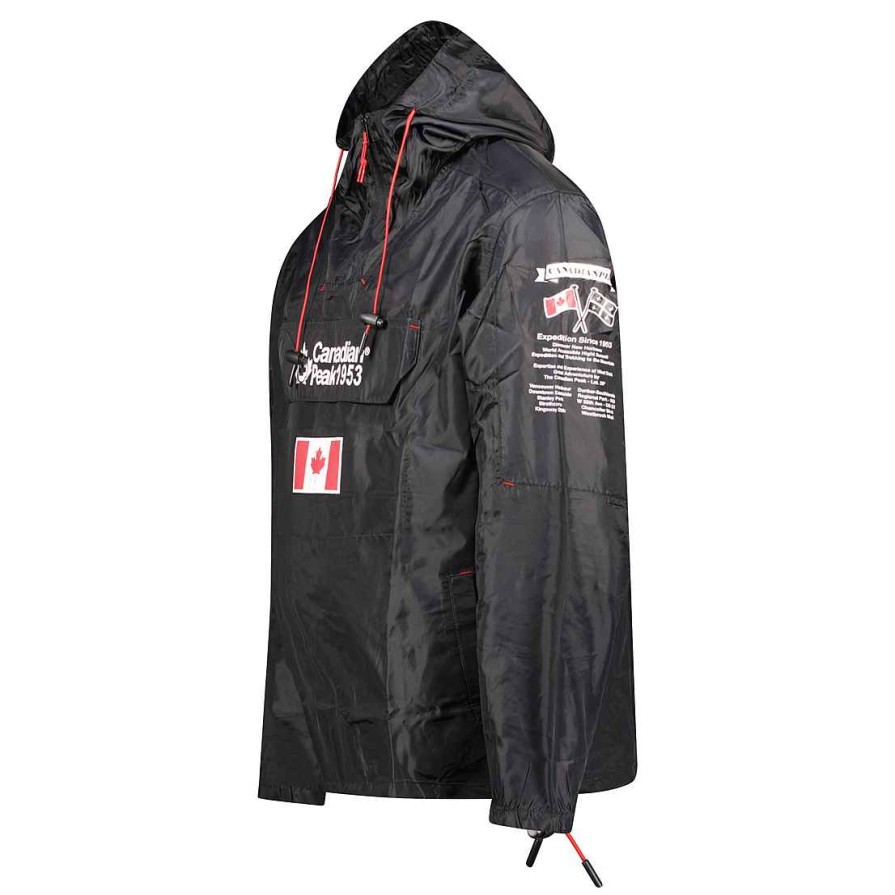 Man Canadian Peak Spring Jacket | Butaneak Black Rm Men 244