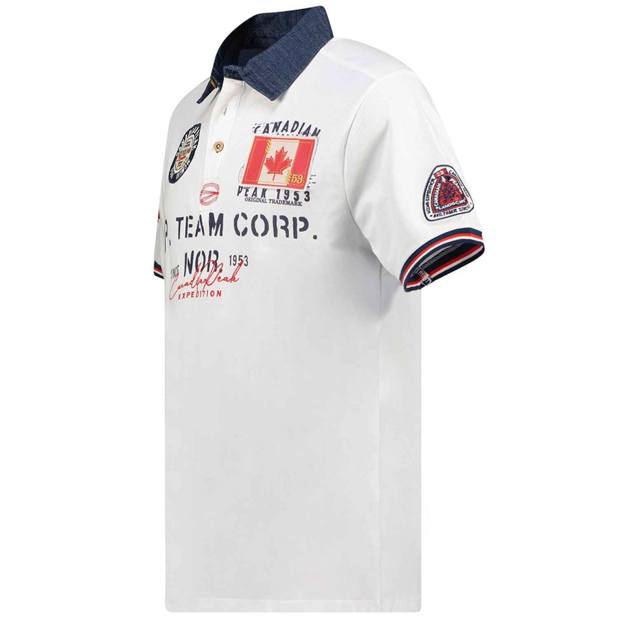 Man Canadian Peak Polo | Kopteak White Rm Men 249