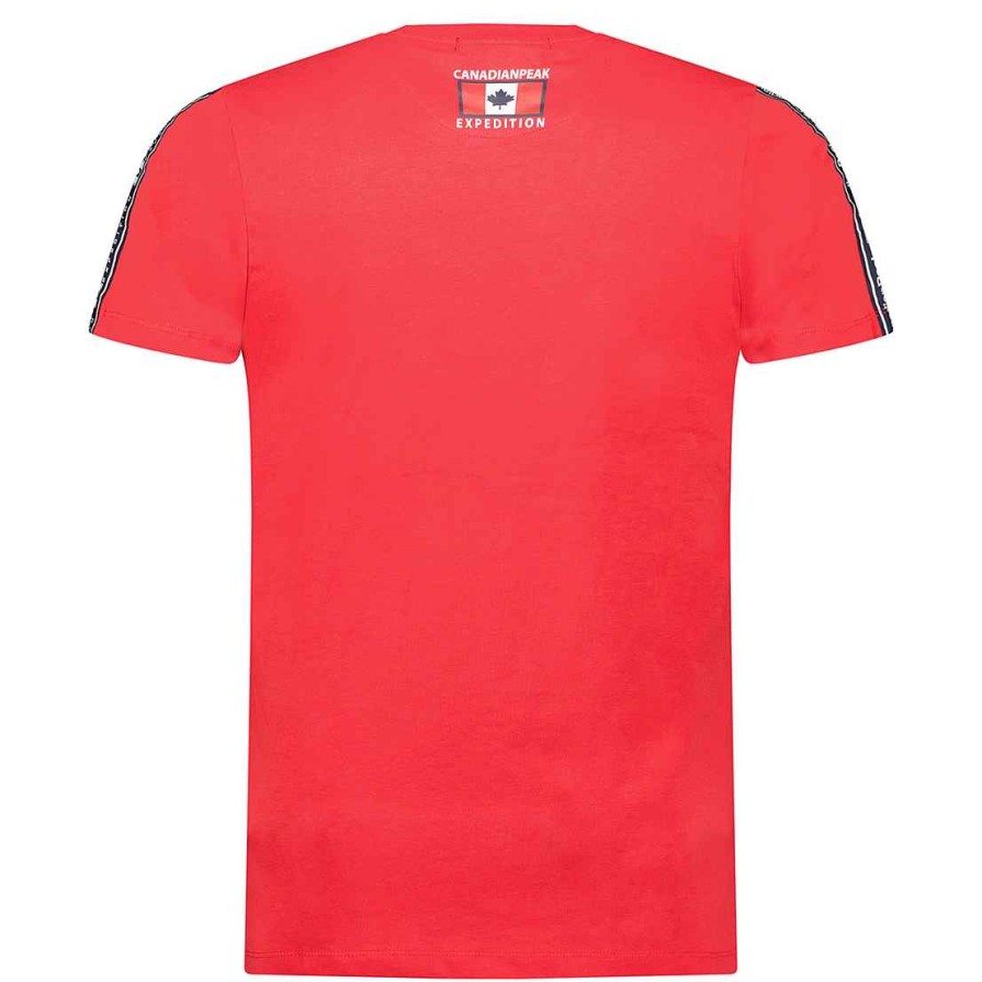 Man Canadian Peak T-Shirt | Javengeak Red Rm Men 249