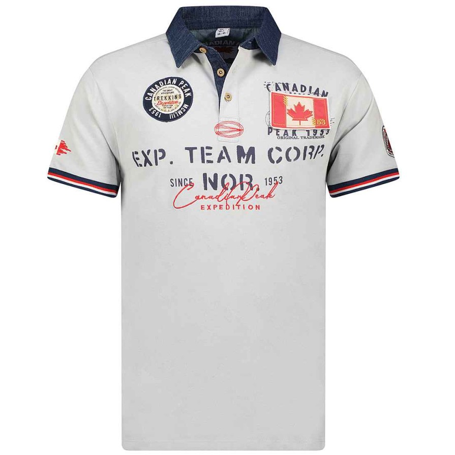 Man Canadian Peak Polo | Kopteak Lgrey Rm Men 249