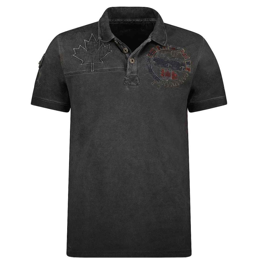 Man Canadian Peak Polo | Kinflateak Black Rm Men 254